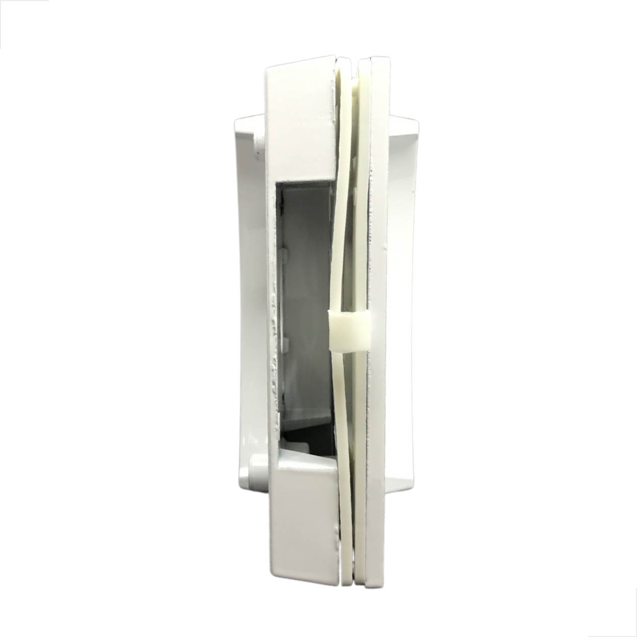 Kit - 10 Porta Correr Vidro Alvenaria Metal Sem Miolo Branco