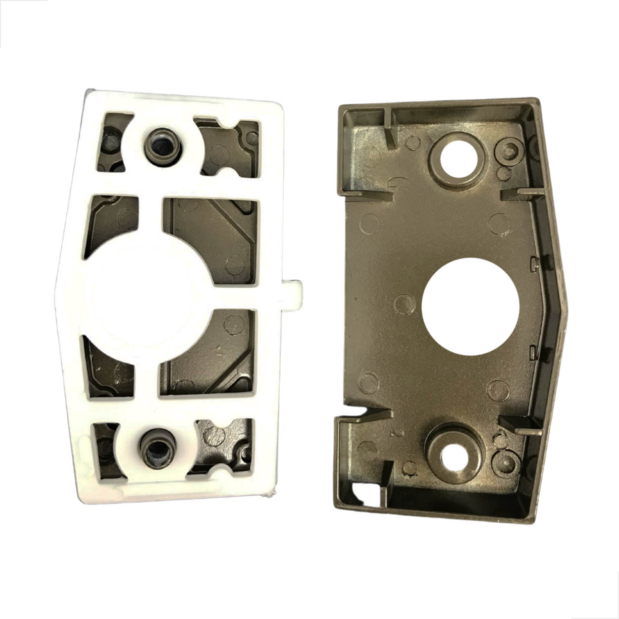 Kit - 10 Porta Correr Vidro Alvenaria Metal Sem Miolo Bronze