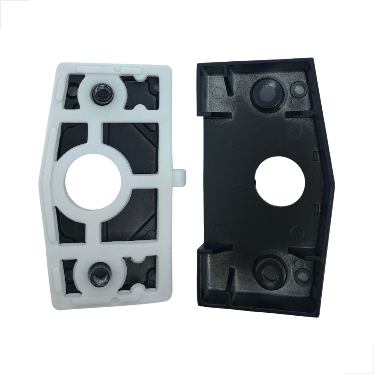 Kit - 10 Porta Correr Vidro Alvenaria Metal Sem Miolo Preto