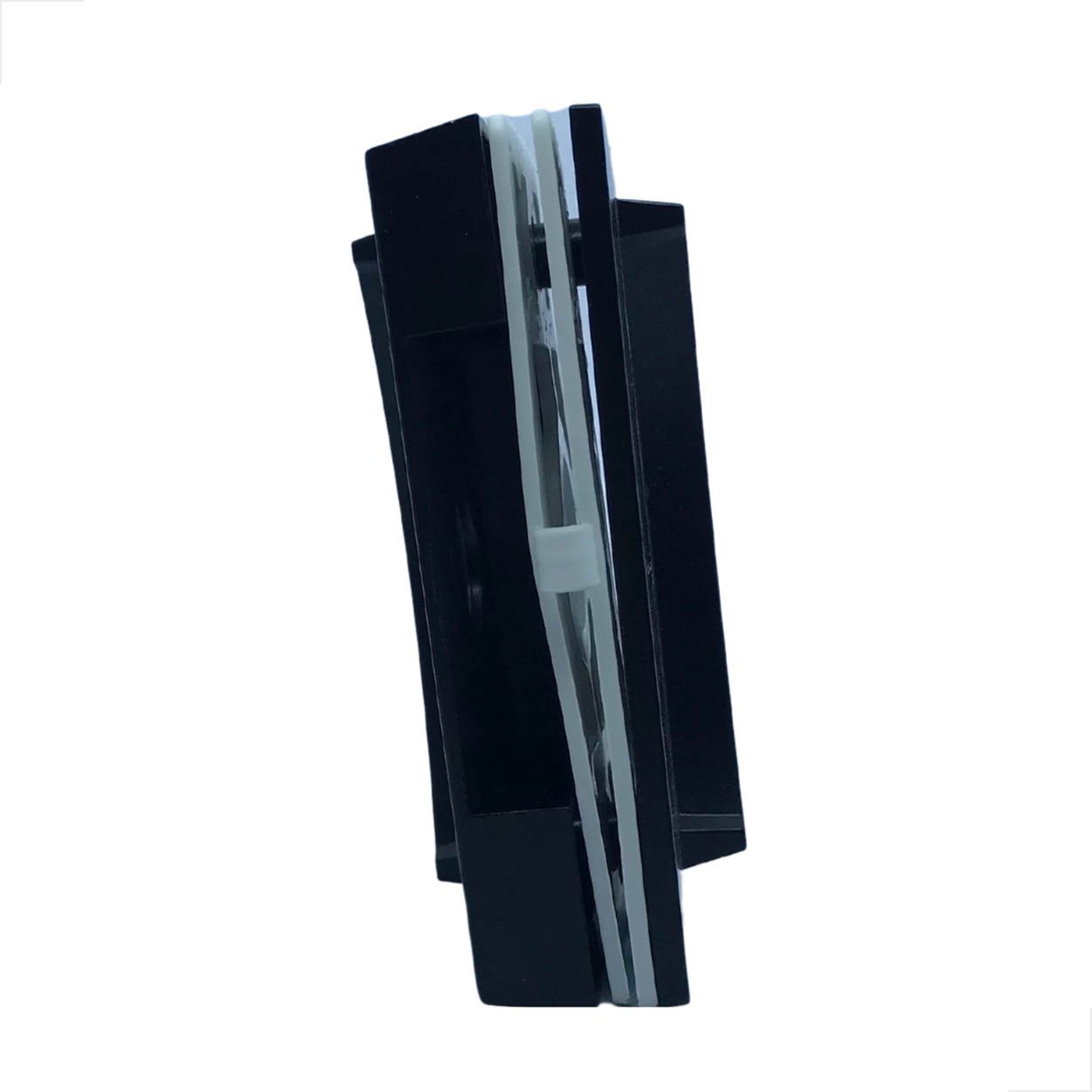 Kit - 10 Porta Correr Vidro Alvenaria Metal Sem Miolo Preto