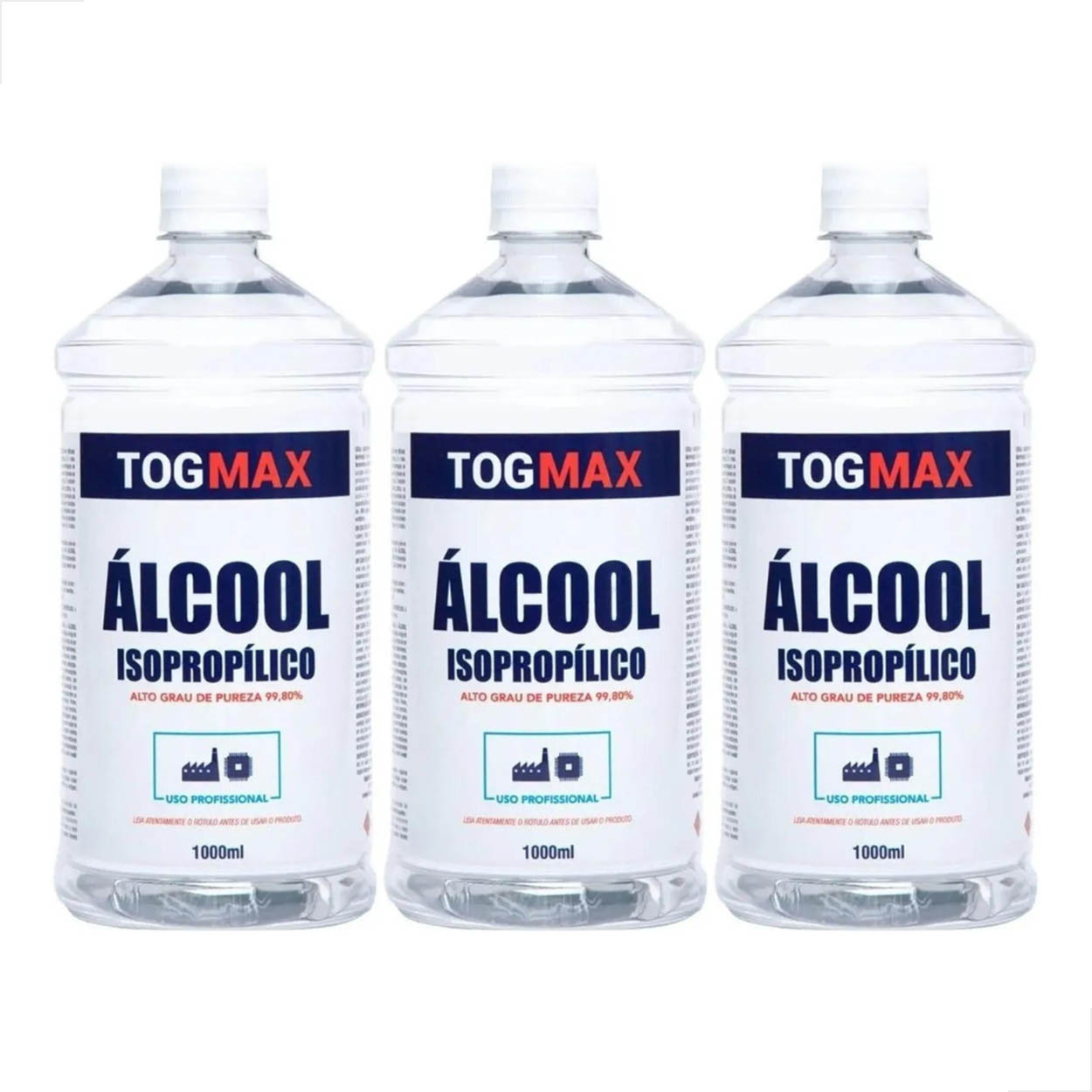 Isopropilico 99,80% Togmax 1Litro 3 Unidades
