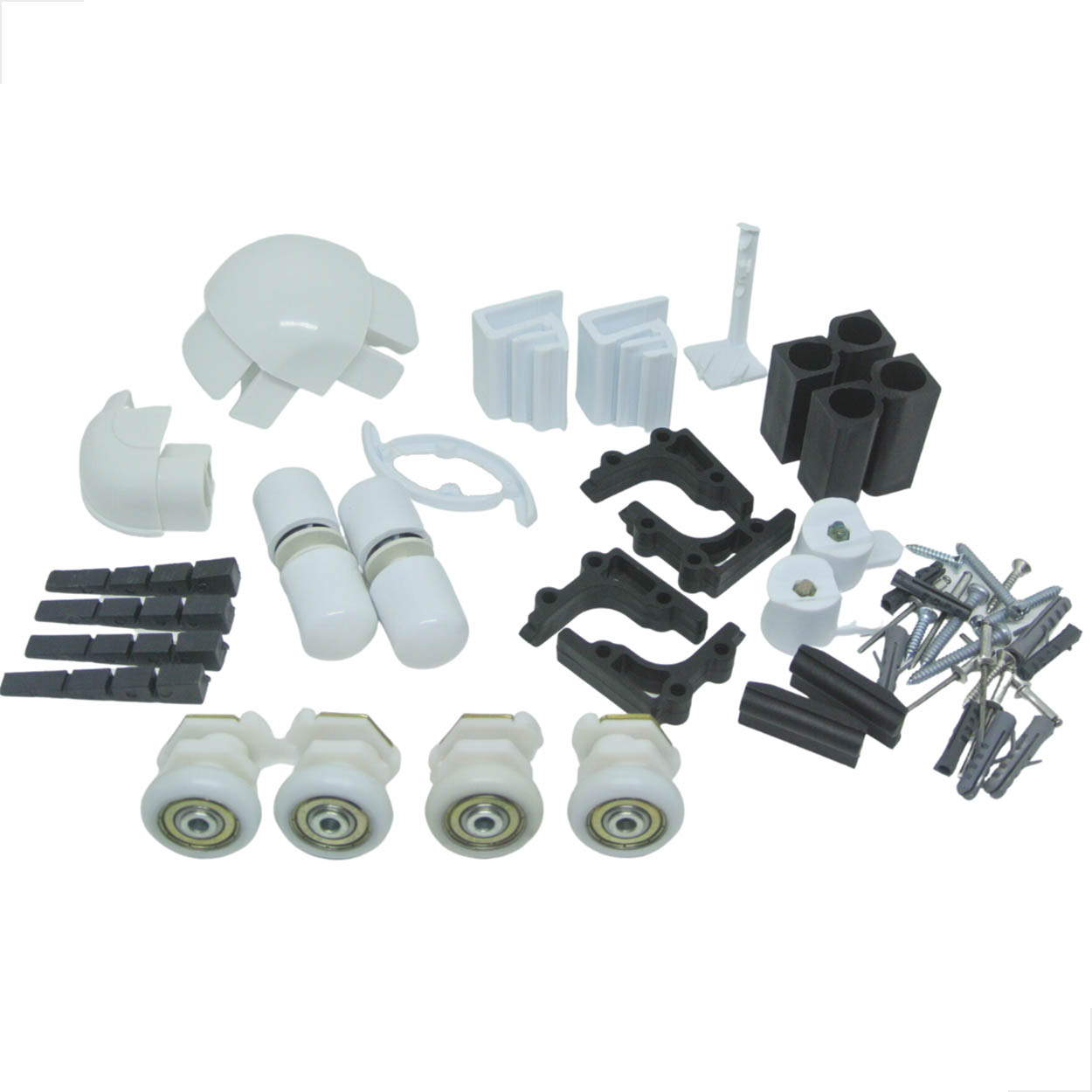 Kit De Acessórios Para Box De Banheiro de Canto - Branco