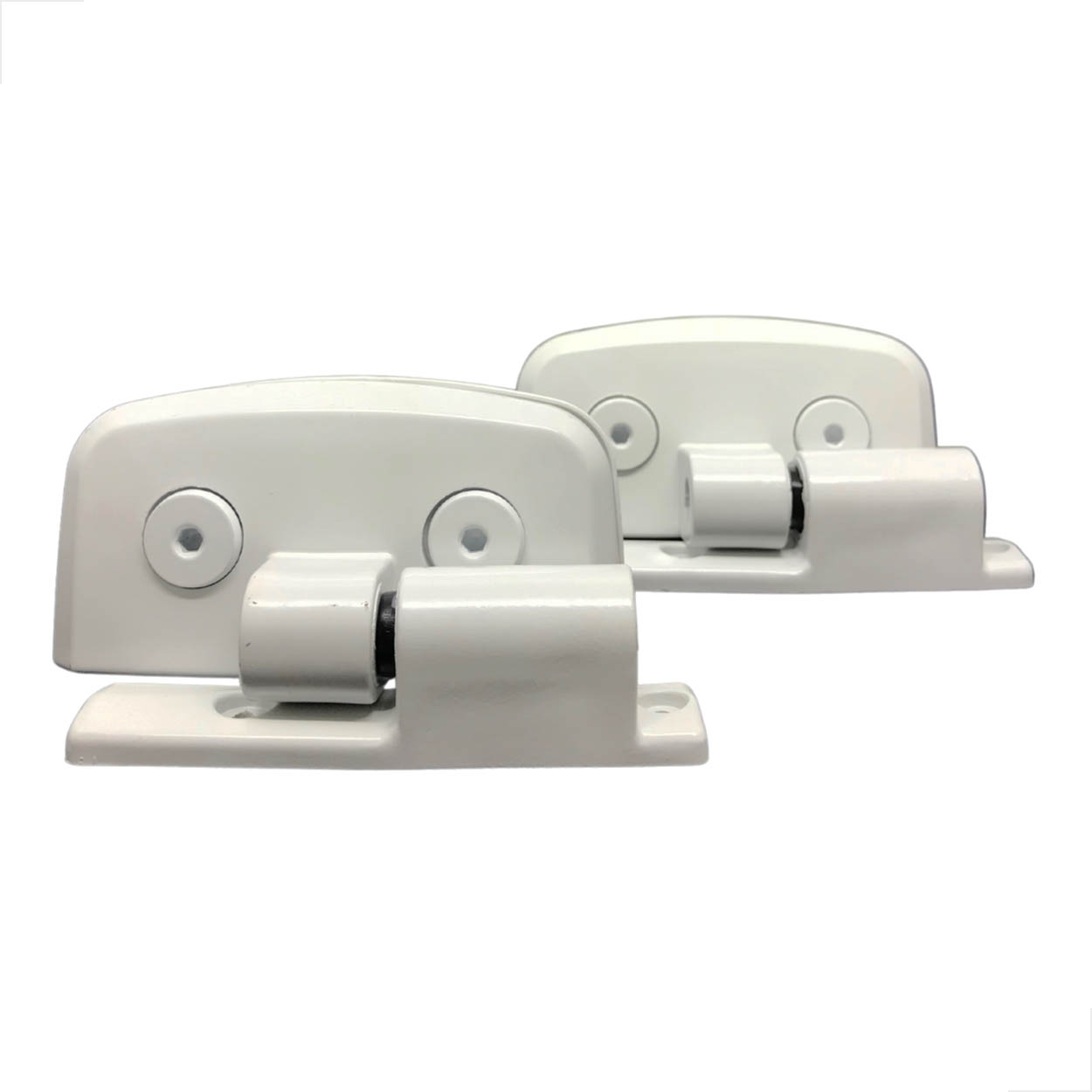 Kit - Dobradiça Lateral Simples P/ Box AL1115 C/2 Branco