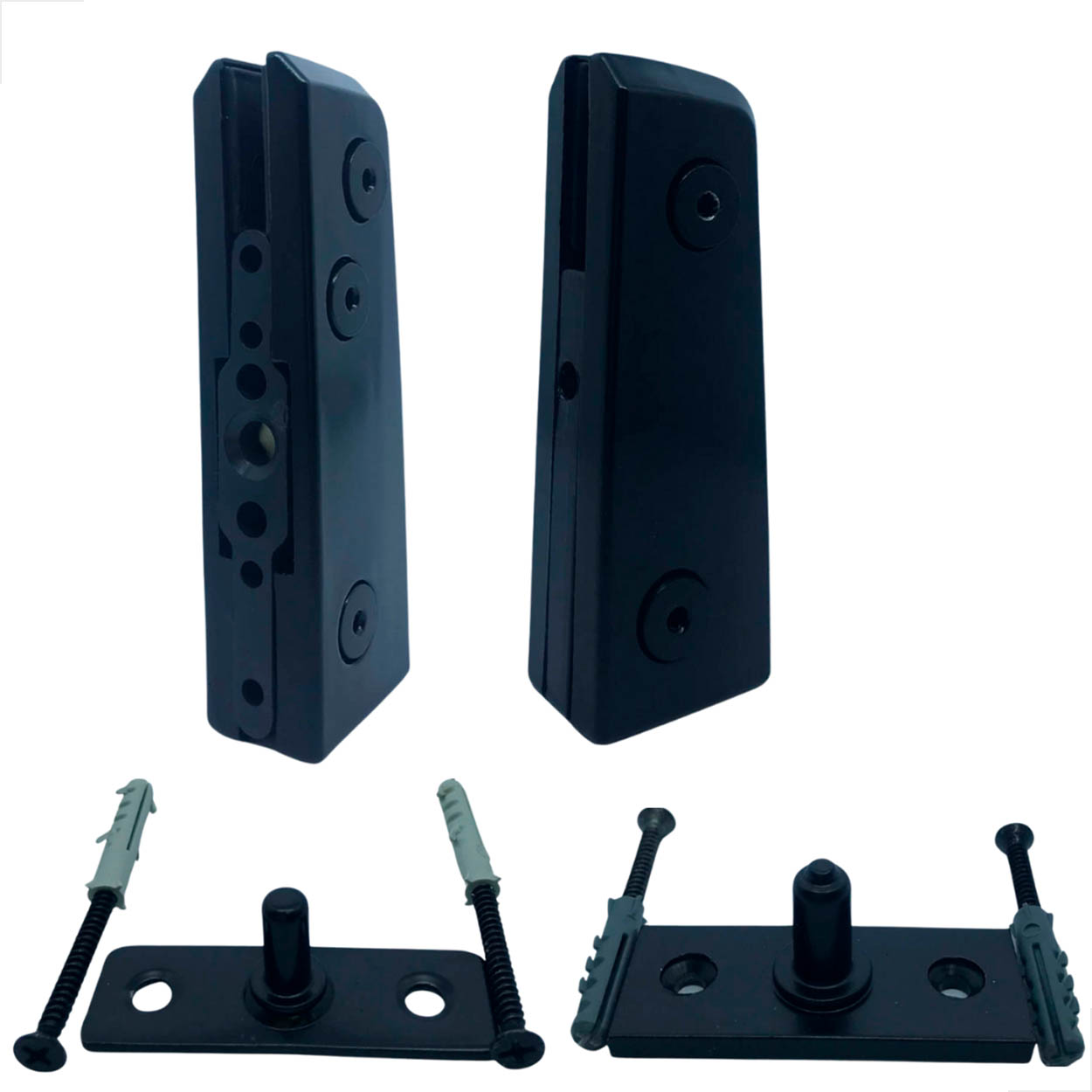 Kit- Dobradiças AL 1103A 1101A + Buchas AL 1201A 1013A Preto