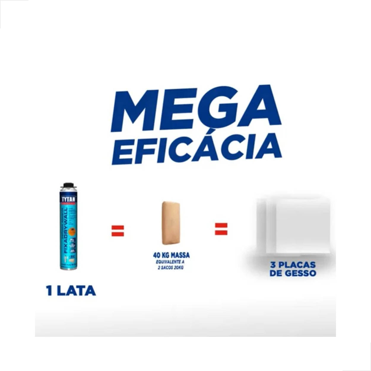 Kit Espuma Fixa Dry Wall Tytan 830ml Com Aplic30 E Limpador