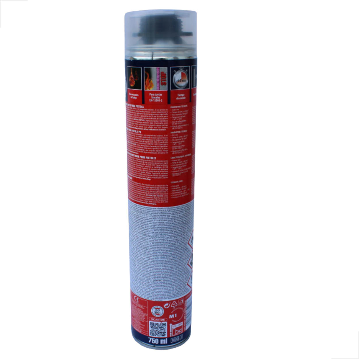 Kit Espuma Quilosa Fire Stop 750ml Pink Aplicador e Limpador