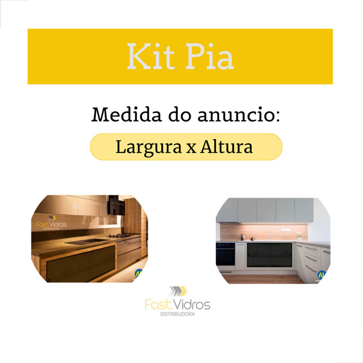 Kit Para Pia Al 1,00m X 1,20m Armário S/ Vidro Fosco