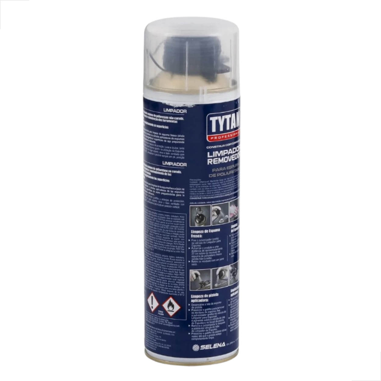 Limpador De Espuma Expansiva Não Curada 480ml Tytan C/ 6 Un