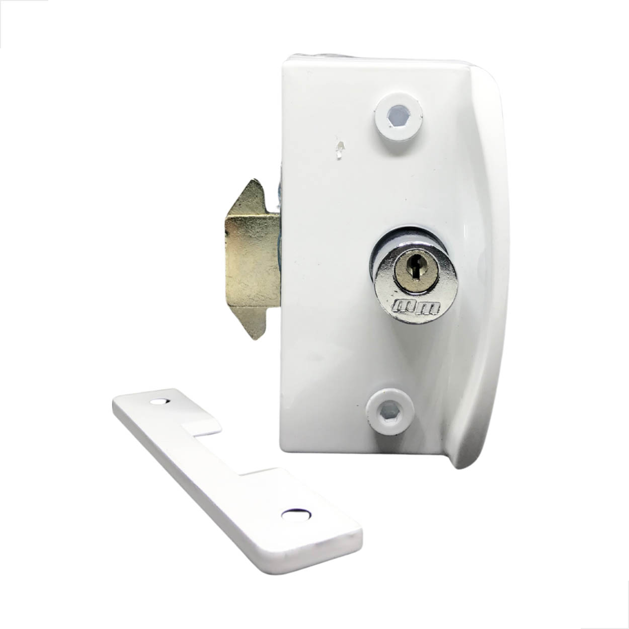 M Kit10 Conjunto Porta Correr + Miolo 3530 Franz V/A Branco