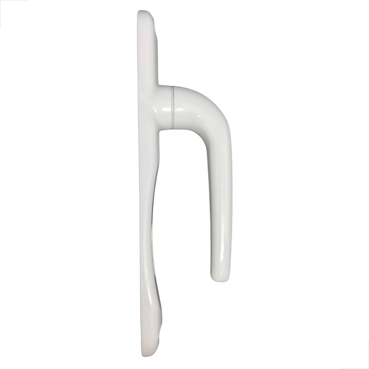 Maçaneta Mac Euro 82mm Espelho Ud Porta De Giro Branco