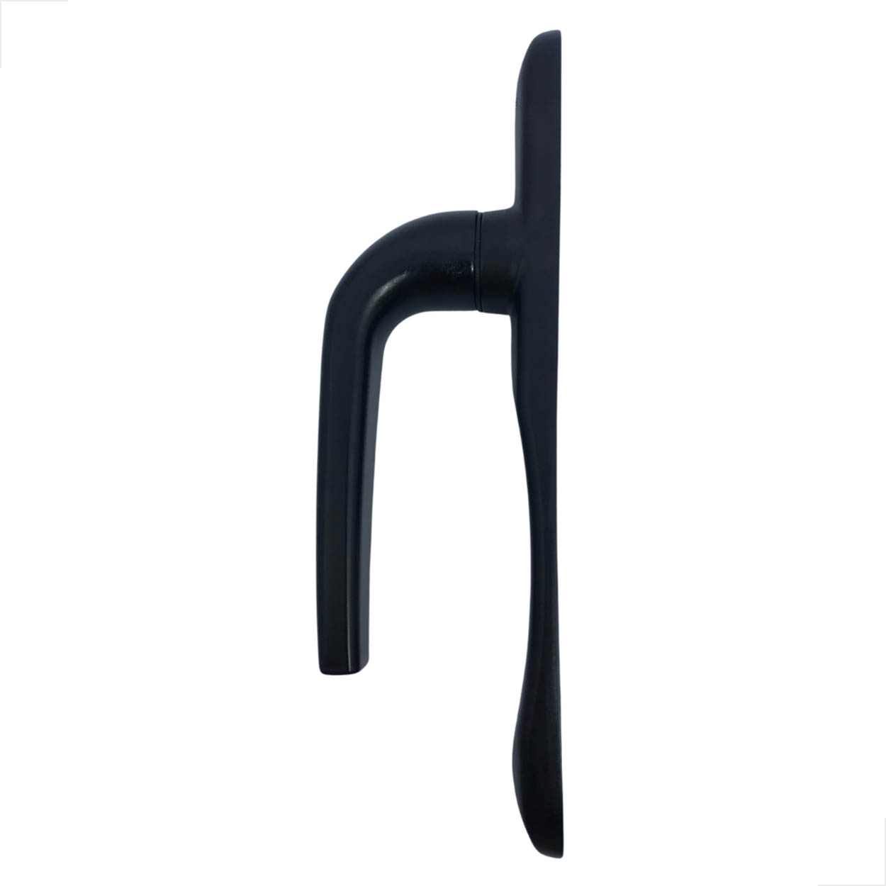 Maçaneta Mac Euro 82mm Espelho Ud Porta De Giro Preto