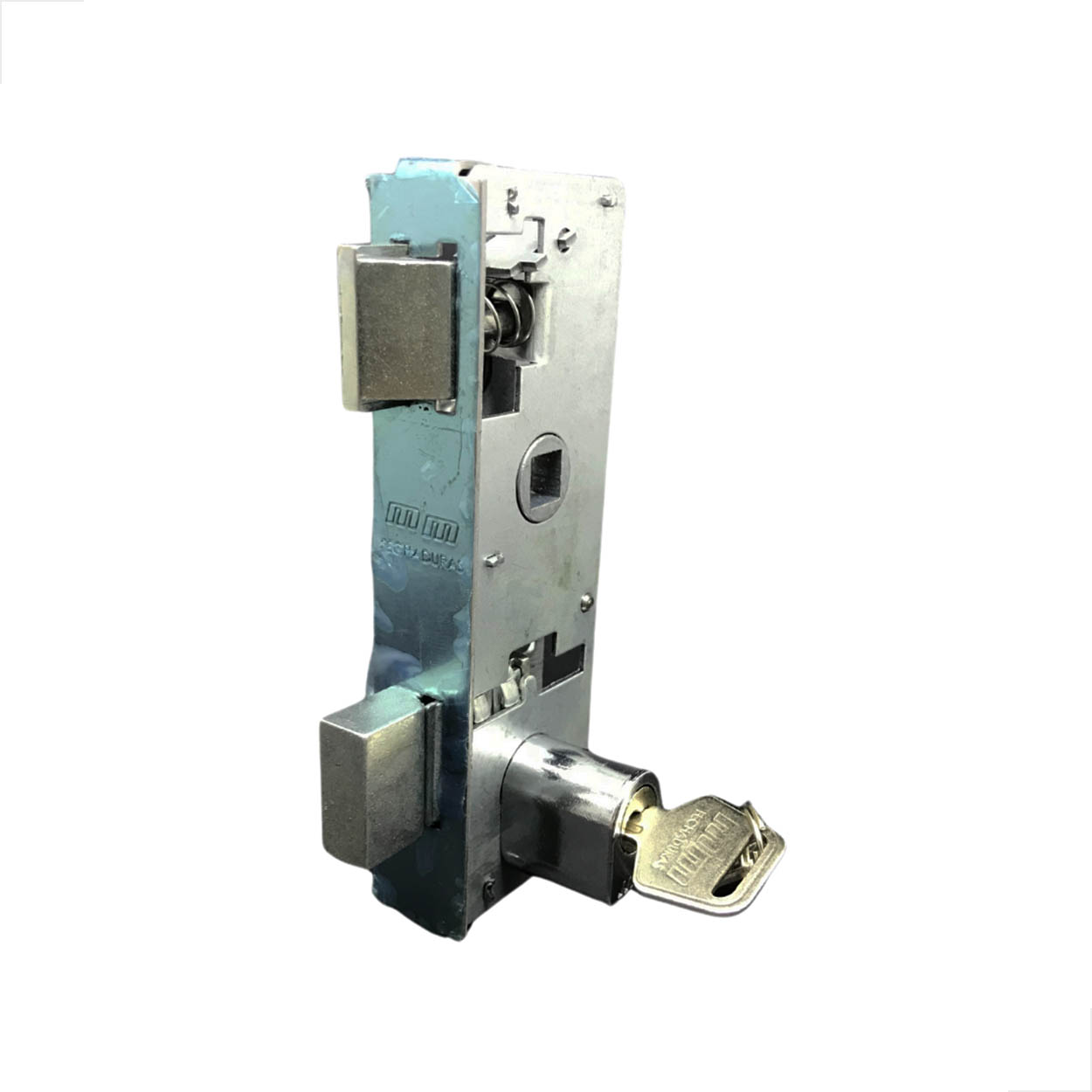 Miolo Para Fechadura MV1520Ta Para Porta De Vidro Cromado