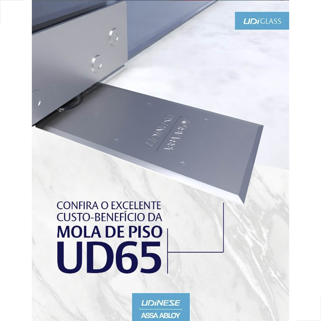 Mola Hidráulica Piso Udinese Ud65 Para Porta Eixo Sta Marina