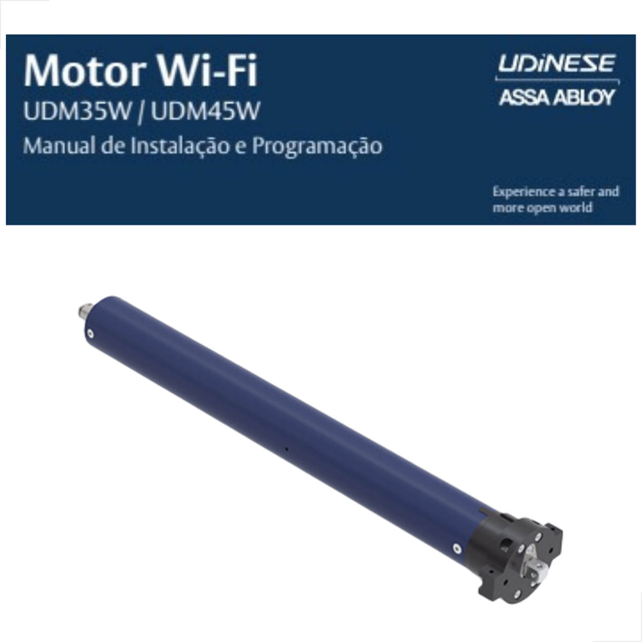 Motor Tubular Bolt Wifi UDM45W 30Nm 220V 50Kg 60mm 15Rpm