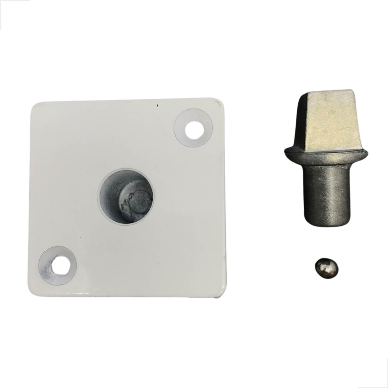 Pivõ Para Dobradiça Inferior Para Porta Vidro 1013 Branco