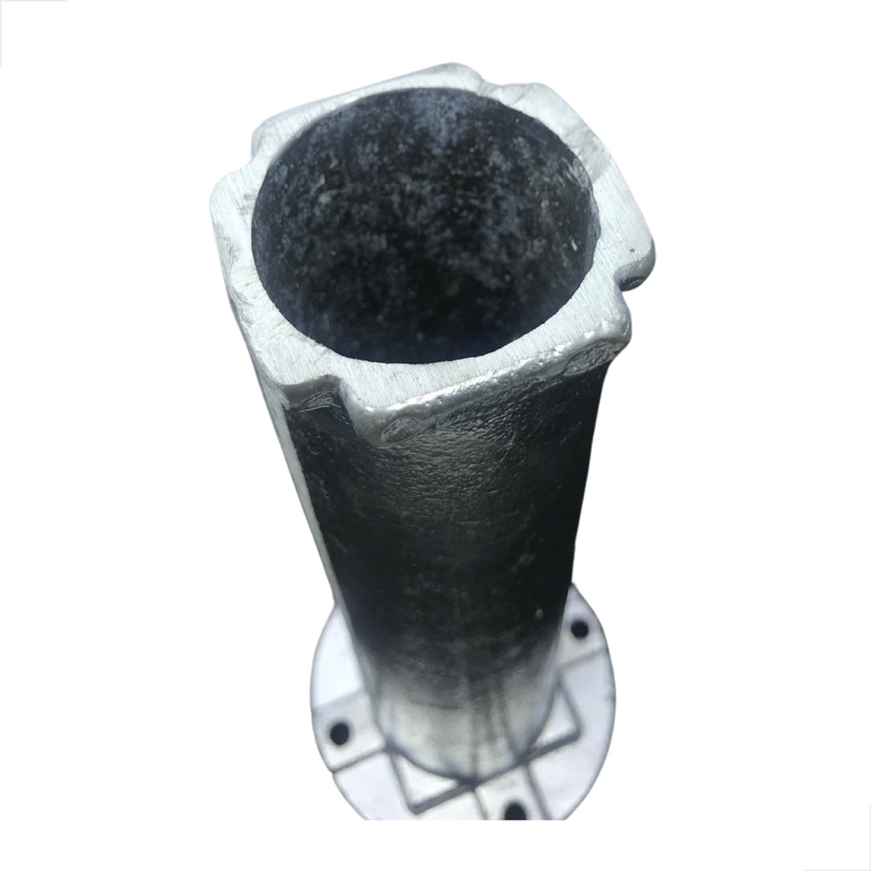 Pontalete Para Corrimão 2 Pol Alumínio Quadrado 200mm 10 Uni