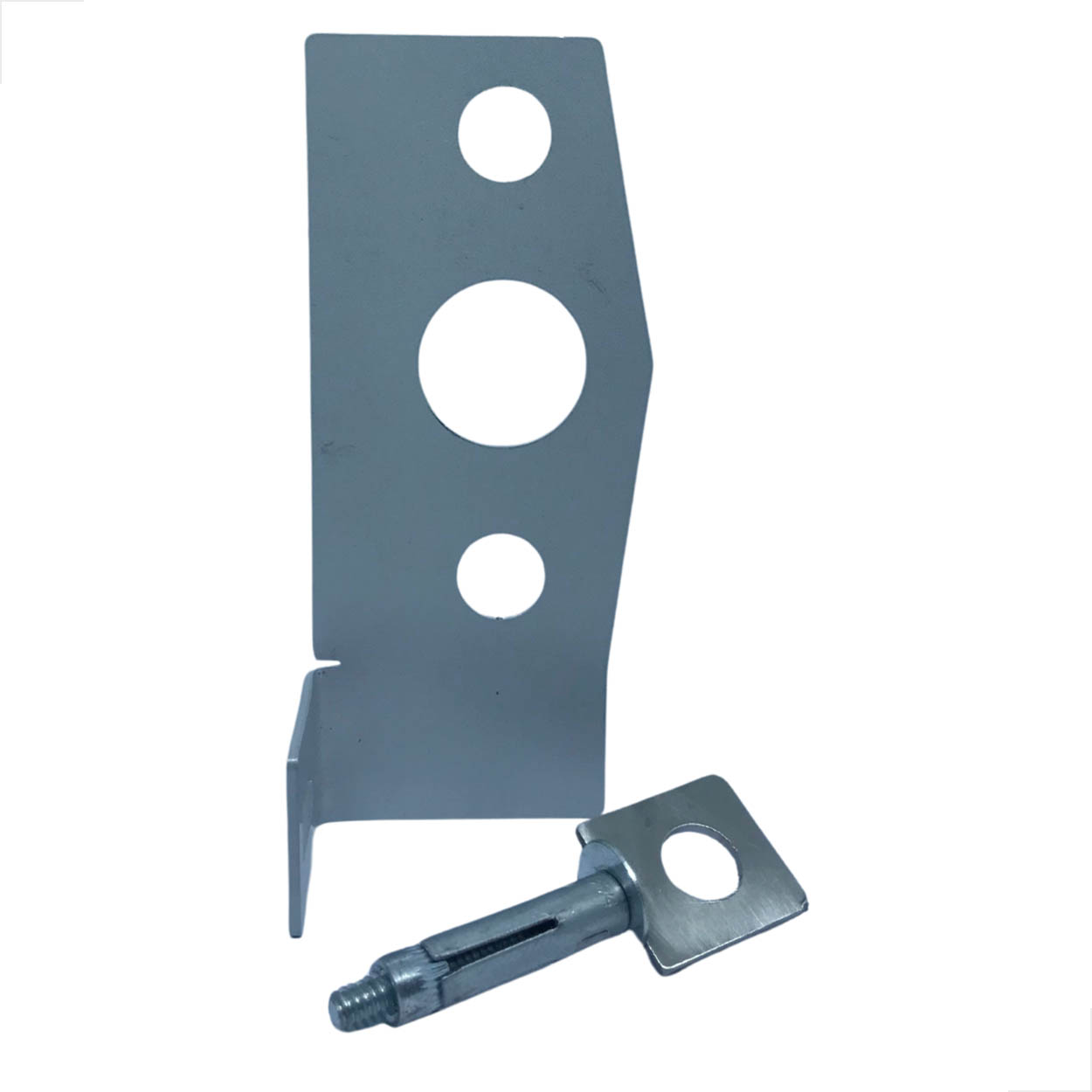 Porta Cadeado Fechadura 3530 Vidro Alvenaria Prata