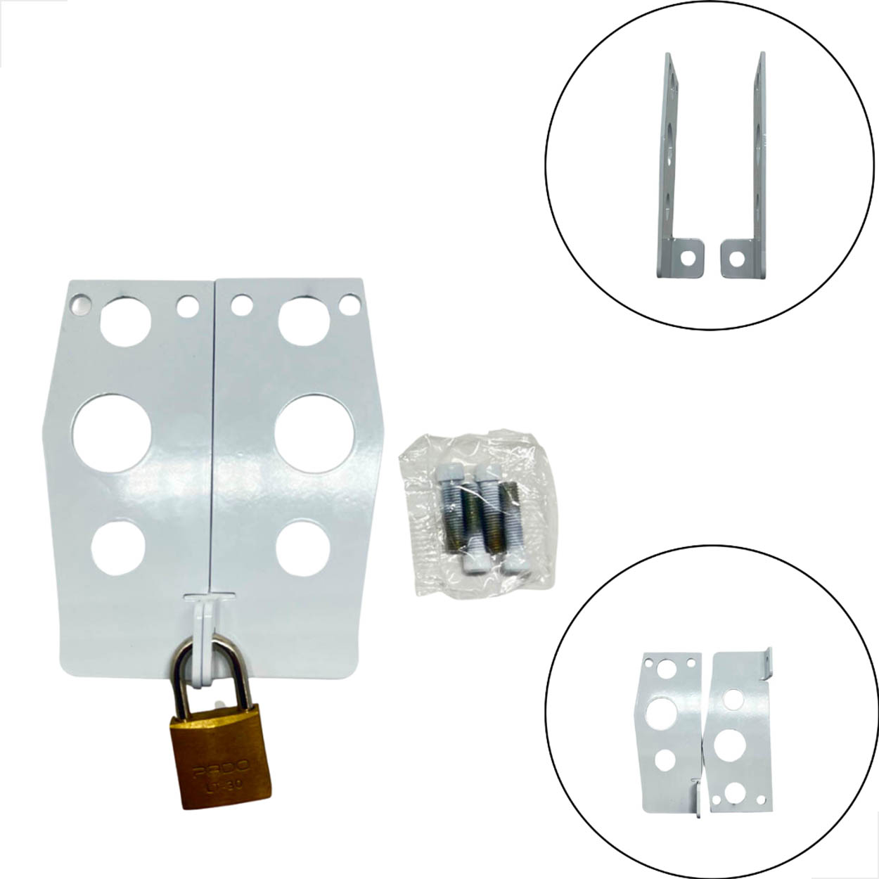 Porta Cadeado PC3000 Para Fechadura 3530 3532 3210 - Branco