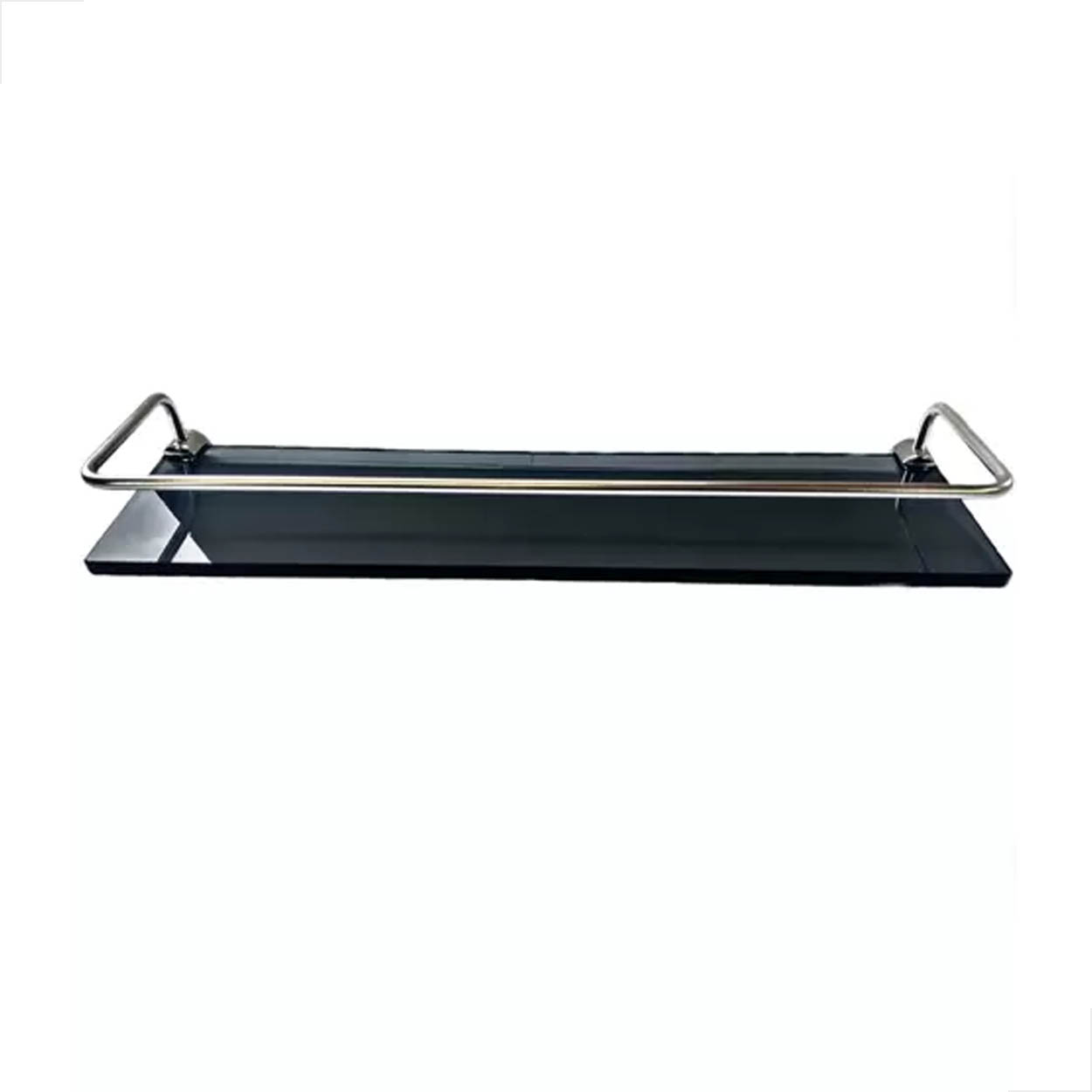 Prateleira Shampoo Banheiro Reta com Grade 40x10Cm 8mm Fumê