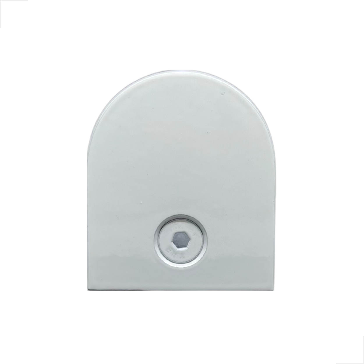 Presilha GR08 Para Vidro 8mm Tubo 2 Polegadas - Branco