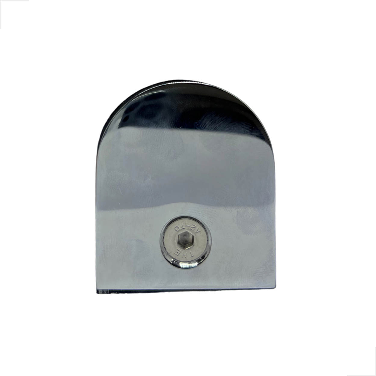 Presilha GR08 Para Vidro 8 MM Tubo 2 Polegadas - Cromado