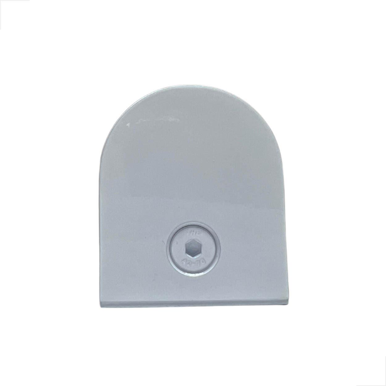 Presilha GR08P Para Vidro 8 MM Base Reta - Branco