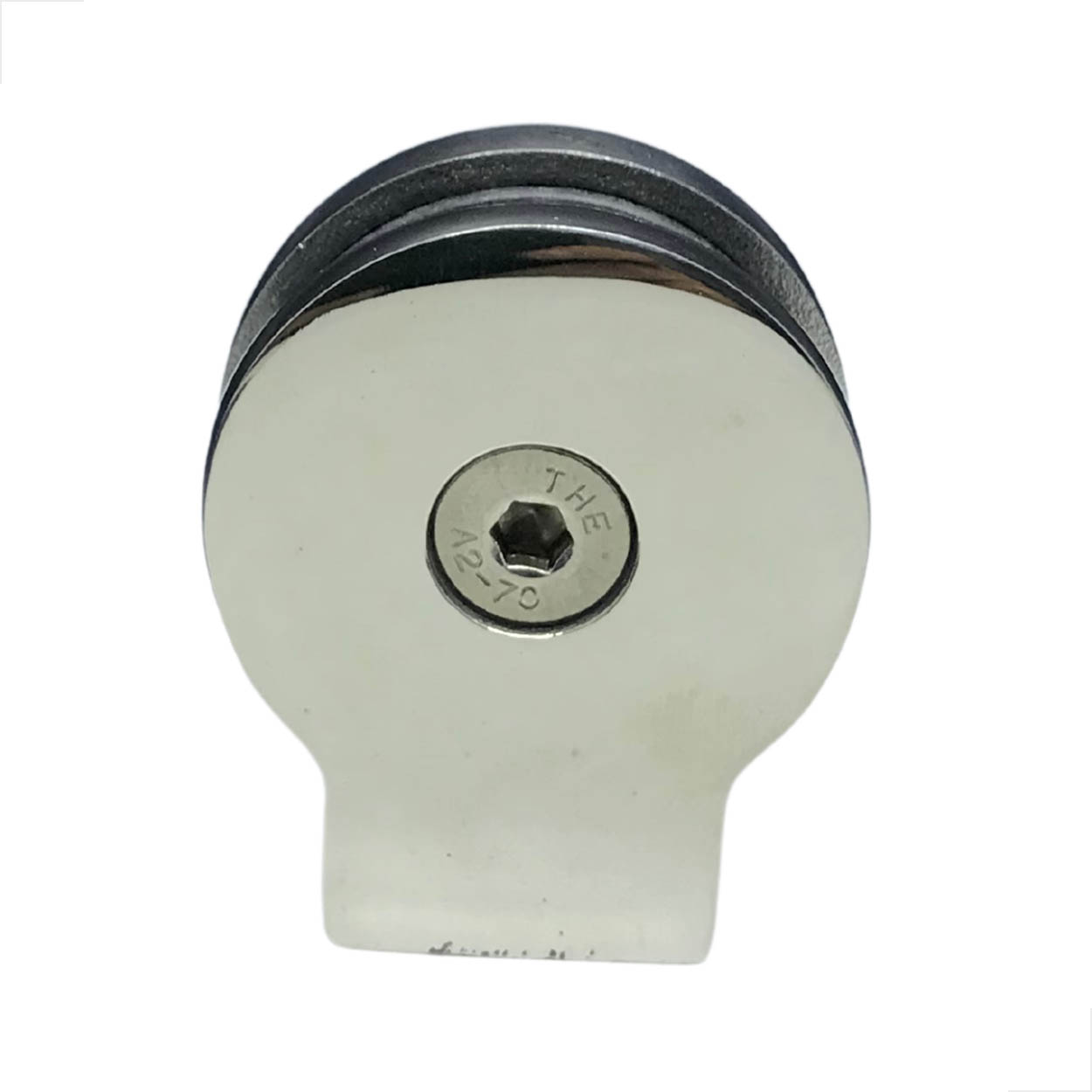 Presilha Redonda Para Vidro 8mm Gr38 Cromado