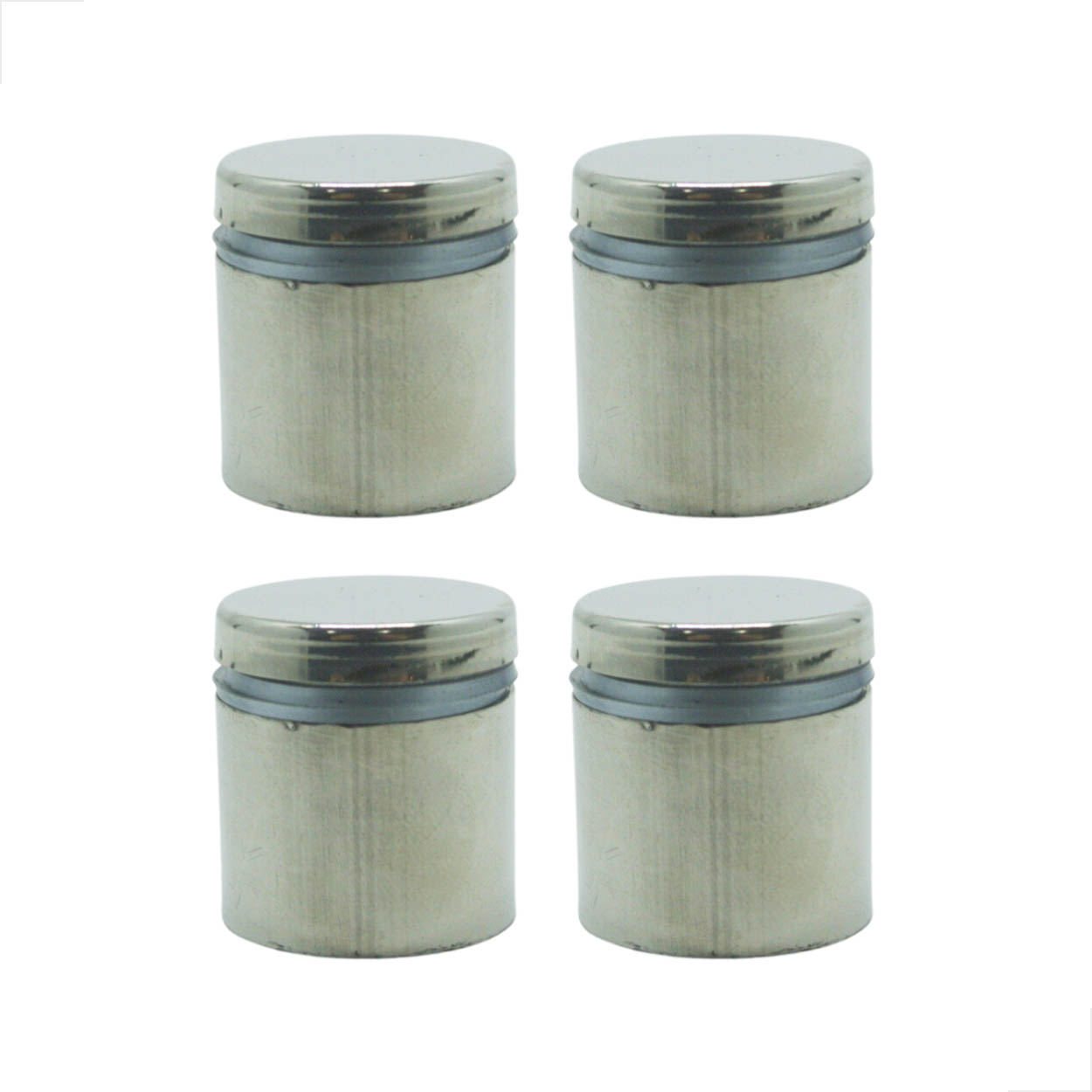 Prolongador Aço Inox 304 25x25mm Fixação e Suporte Kit 4 Un