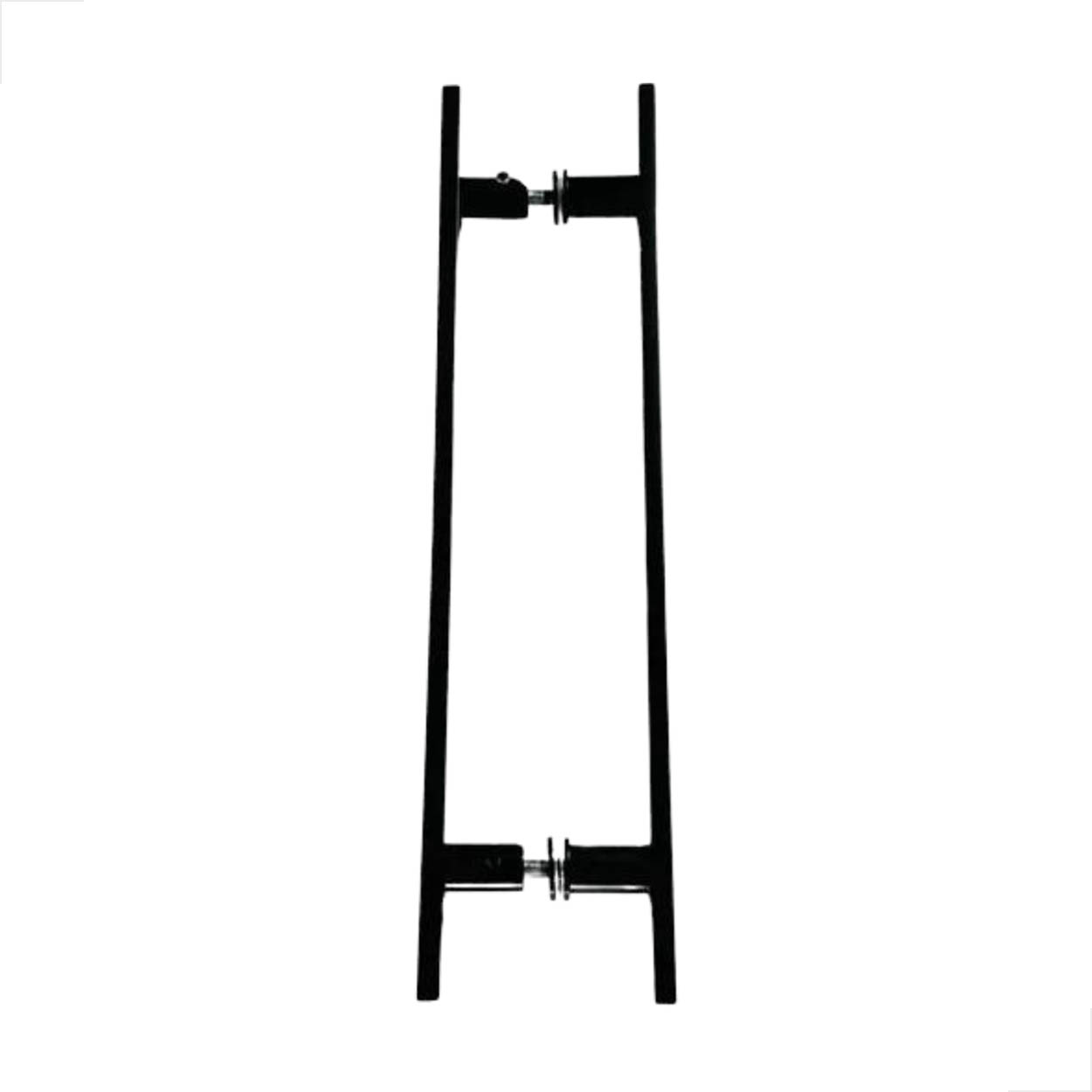 Puxador Alumínio H Barra Chata 800x600 Para Portas Preto