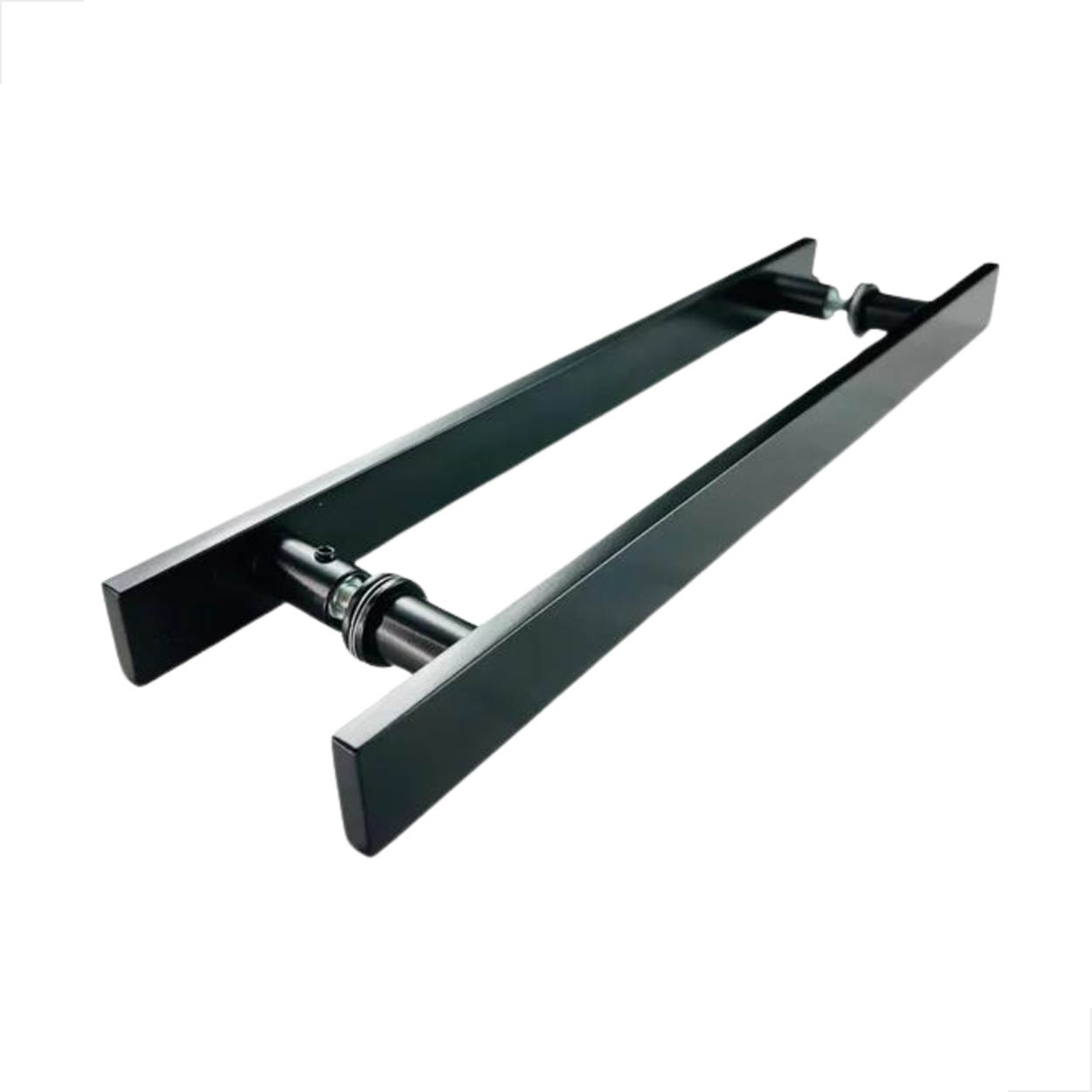 Puxador Alumínio H Barra Chata 800x600 Para Portas Preto