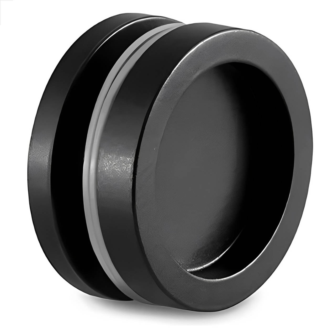 Puxador Concha Transpasse P/ Box Portas e Janelas Preto