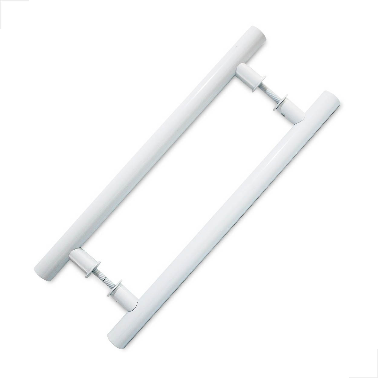 Puxador Aluminio 40cm P/ Pivotante Madeira Vidro - Branco