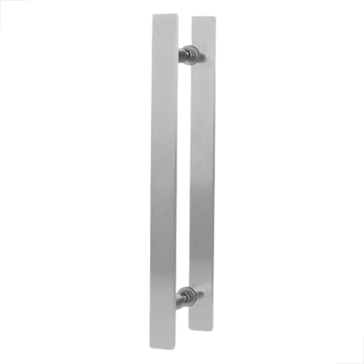Puxador H Alumínio Barra Chata 400x300 Porta Pivotante Fosco