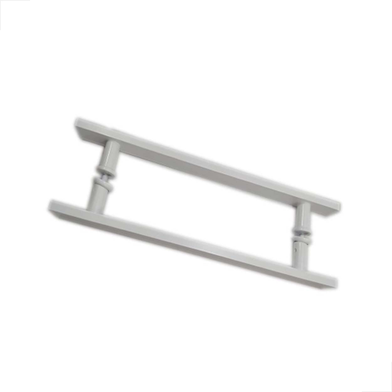 Puxador H Alumínio Barra Chata 45x20 Portas Madeira Branco
