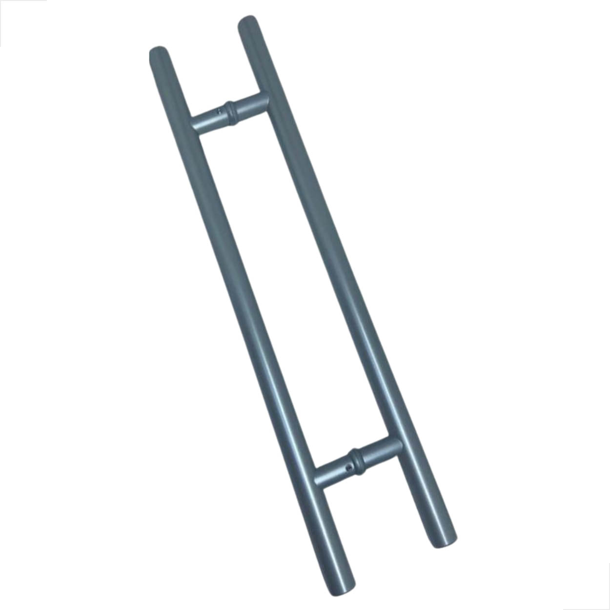 Puxador H Alumínio Duplo Portas De Vidro Madeira 40x30 Fosco
