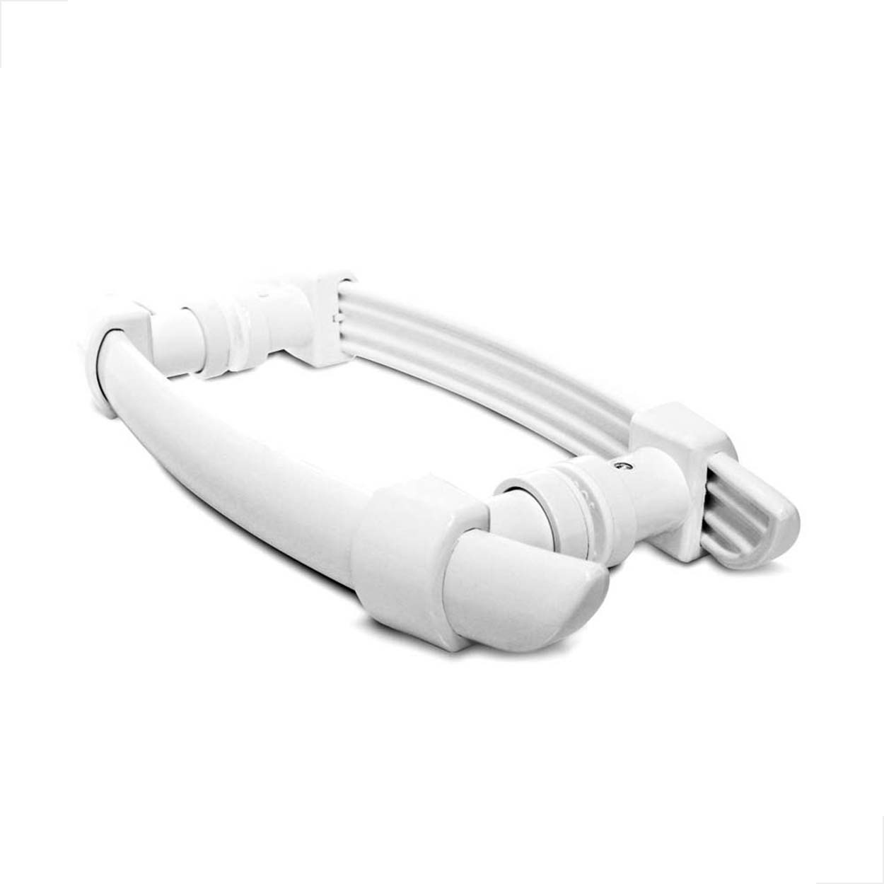 Puxador H AL Arco Polímero 40cm Porta de Vidro - Branco