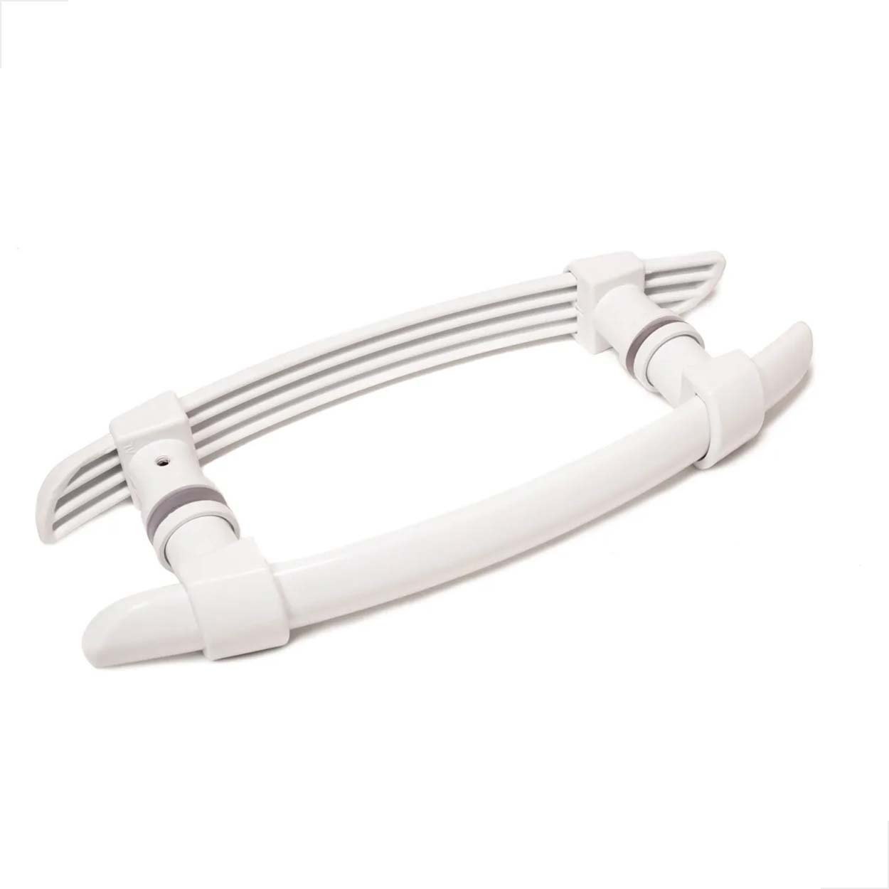 Puxador H AL Arco Polímero 40cm Porta de Vidro - Branco