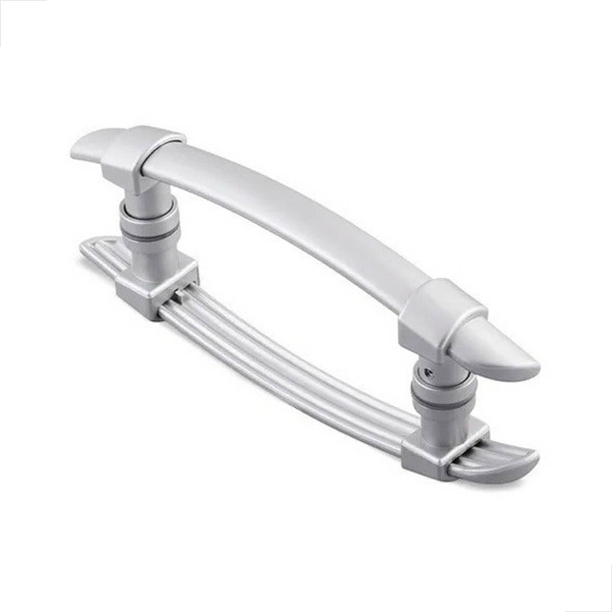 Puxador H AL Arco Polímero 40cm Porta de Vidro - Fosco