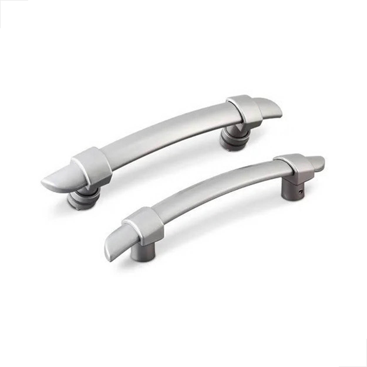 Puxador H AL Arco Polímero 40cm Porta de Vidro - Fosco