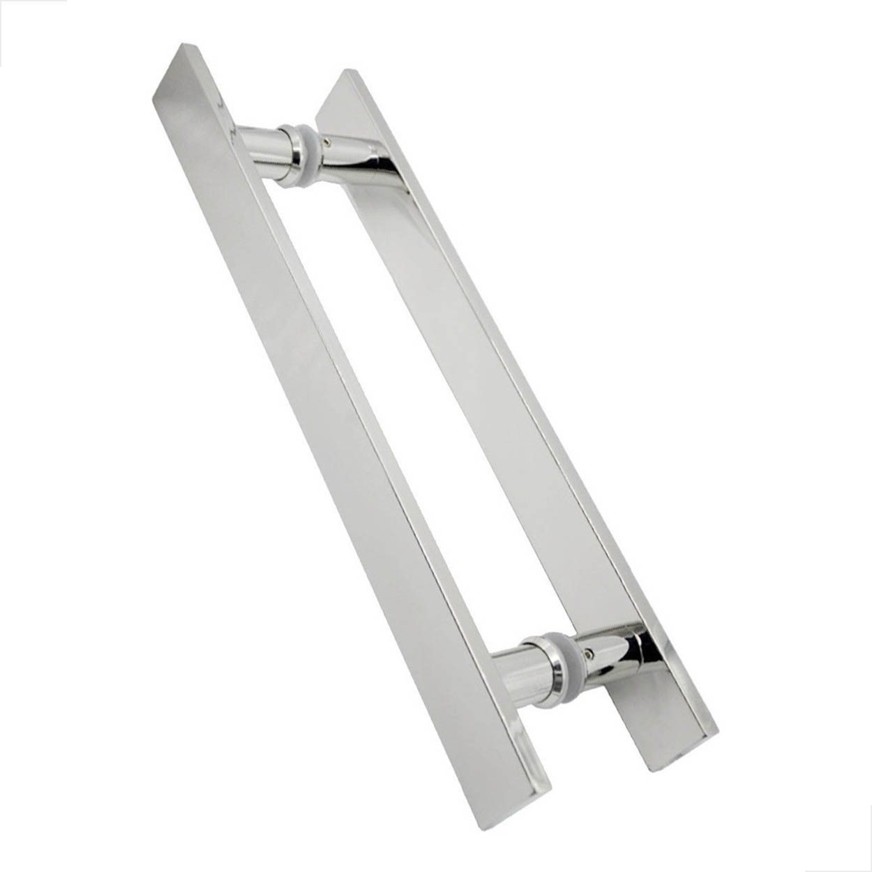 Puxador H Inox P/ Pivotante Madeira Vidro 45cm - Polido