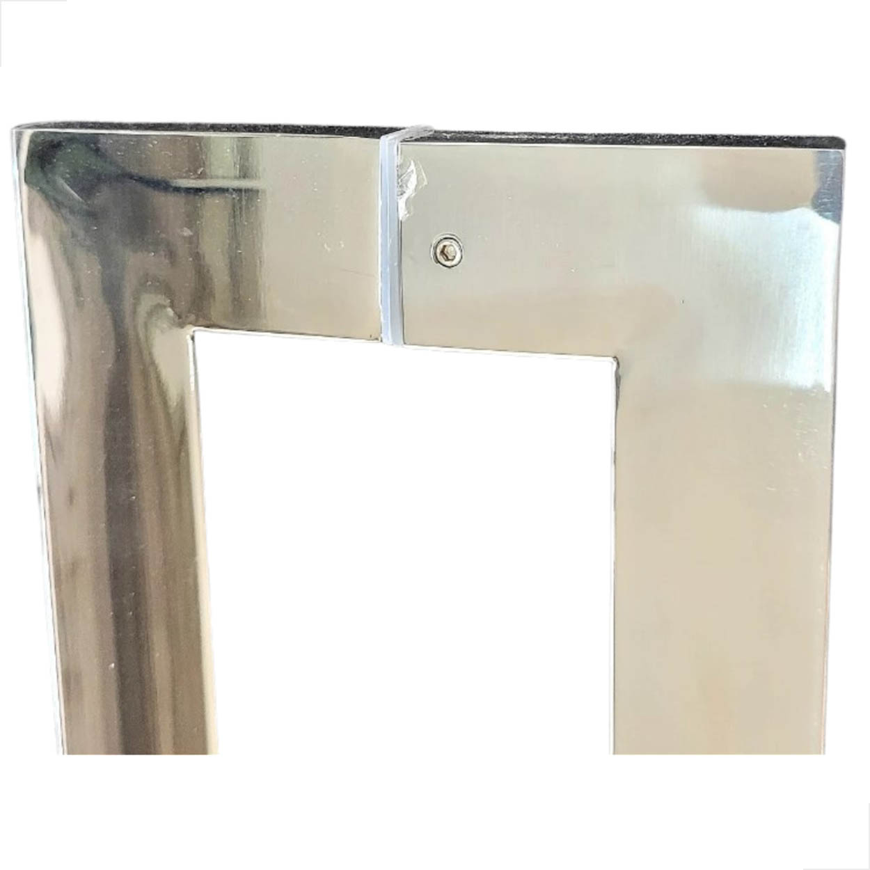 Puxador Inox 300mm 25x25 Portas Pivotante De Madeiras Polido