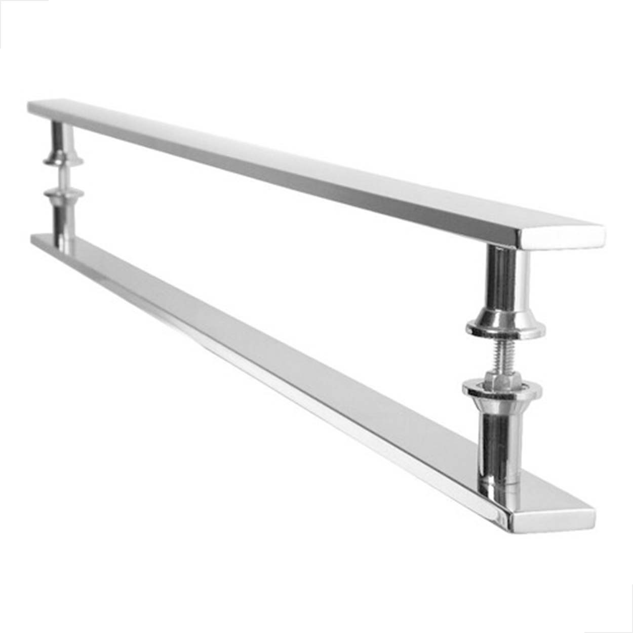 Puxador Inox Barra Chata 120x100cm Para Portas Polido