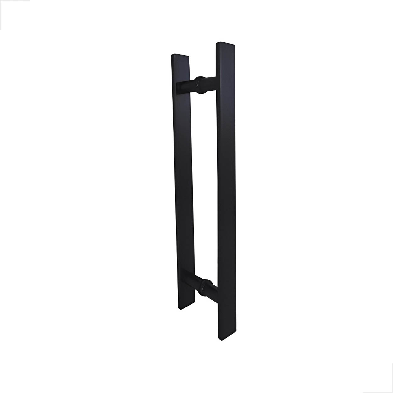 Puxador Inox Barra Chata 1 Metro Porta Vidro Madeira - Preto