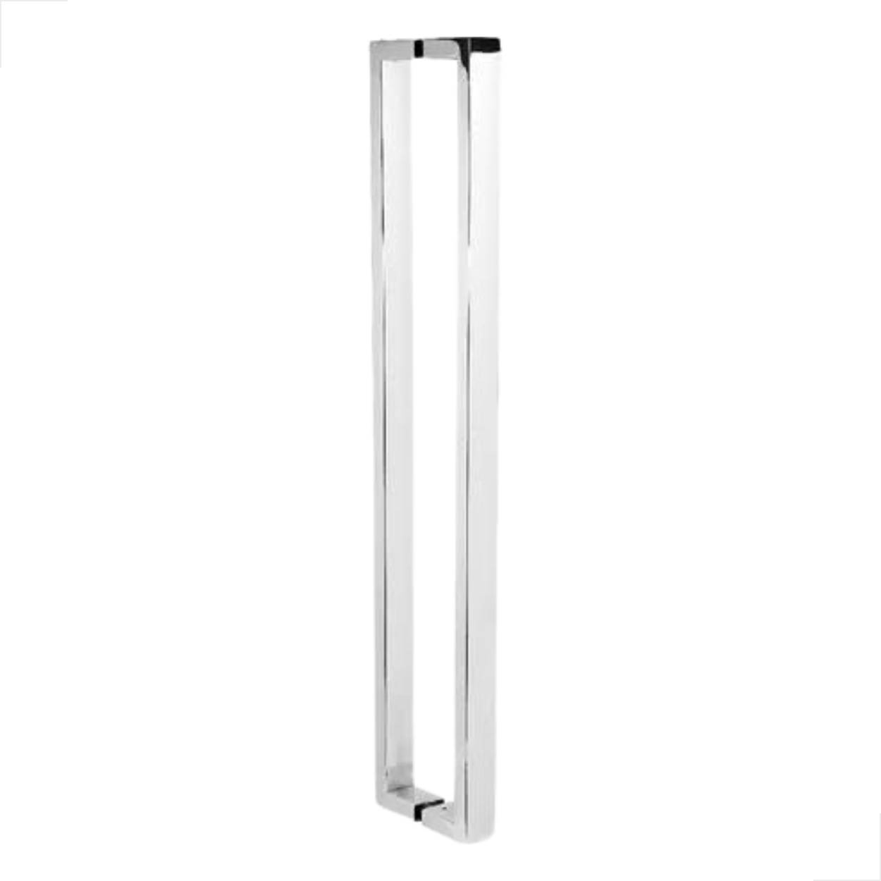 Puxador Inox U 1 Metro Porta Pivotante Vidro Madeira Polido