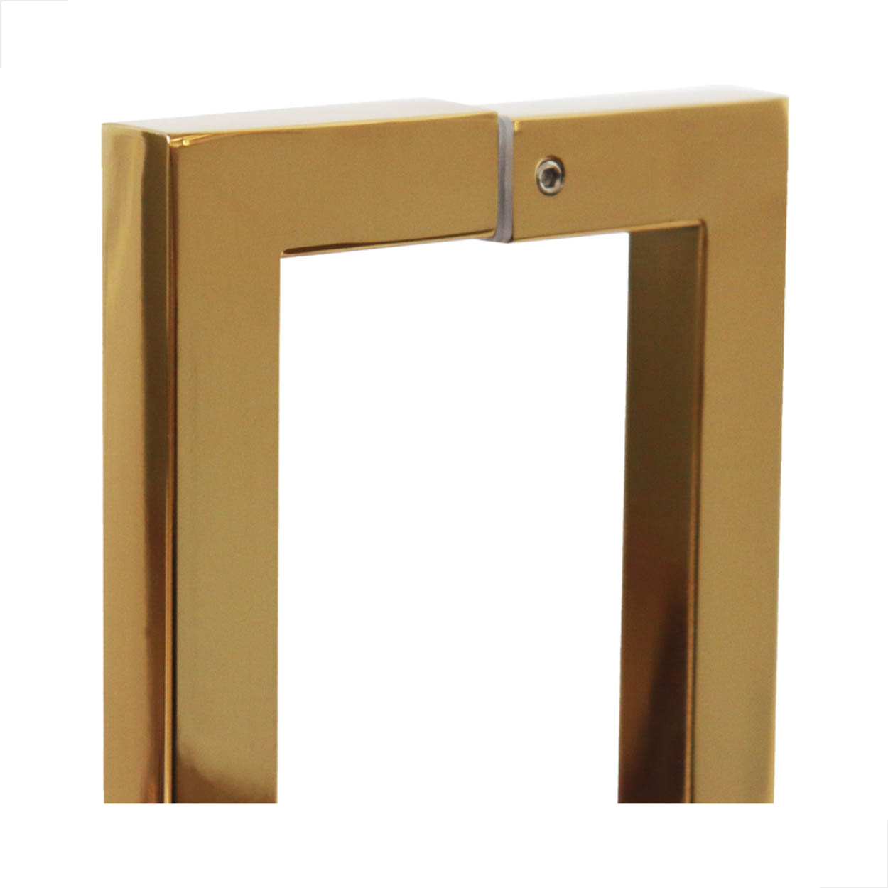 Puxador Inox U 300mm 25x25 Portas De Madeira Dourado