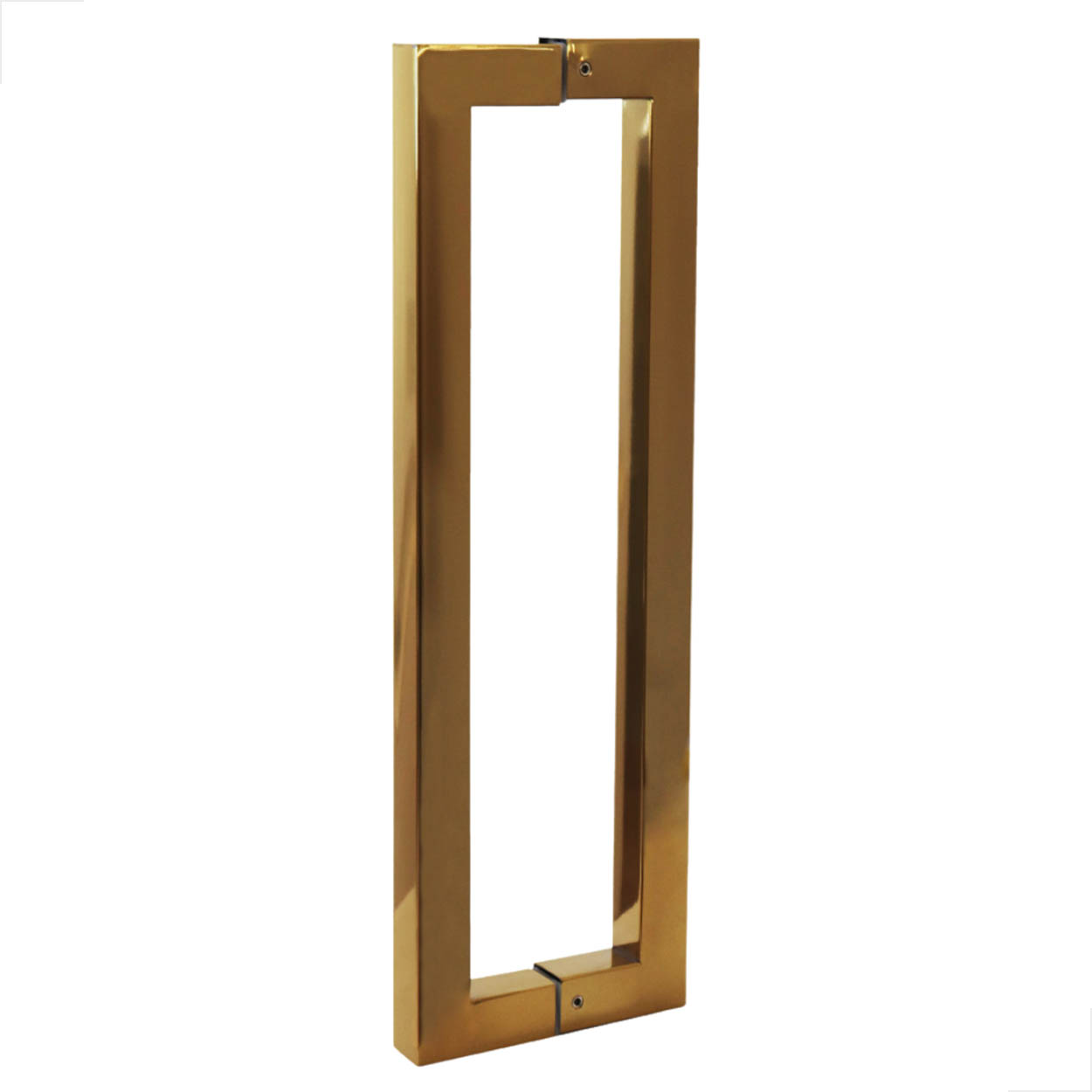 Puxador Inox U 400mm 25x25 Portas De Madeira Dourado