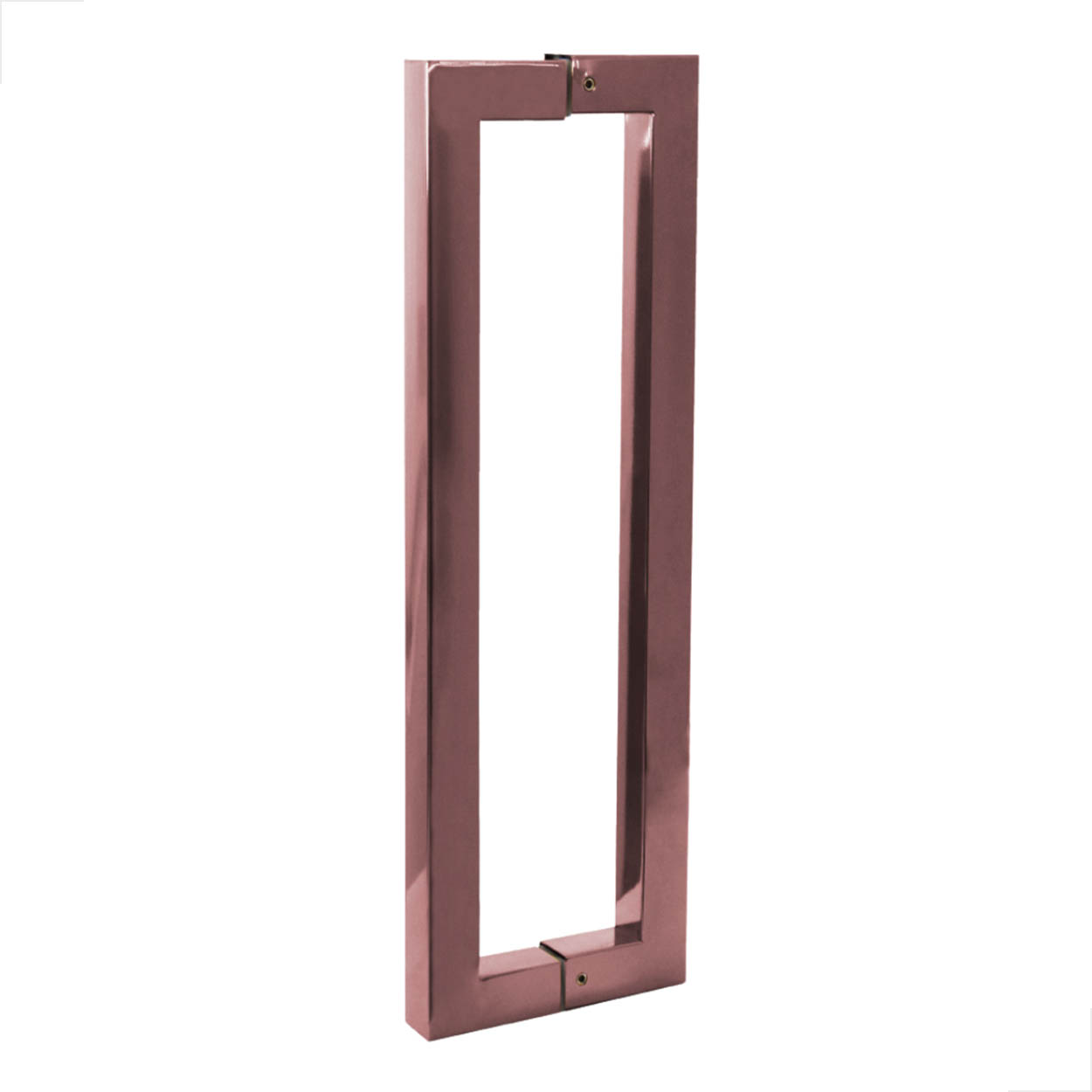 Puxador Inox U 400mm 25x25 Portas De Madeiras Rose