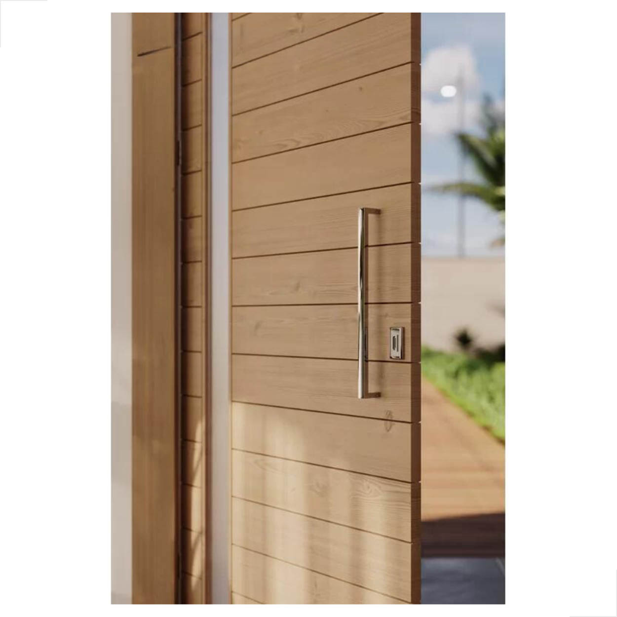 Puxador Inox U Para Porta De Madeir 200mm 20x20 Polido
