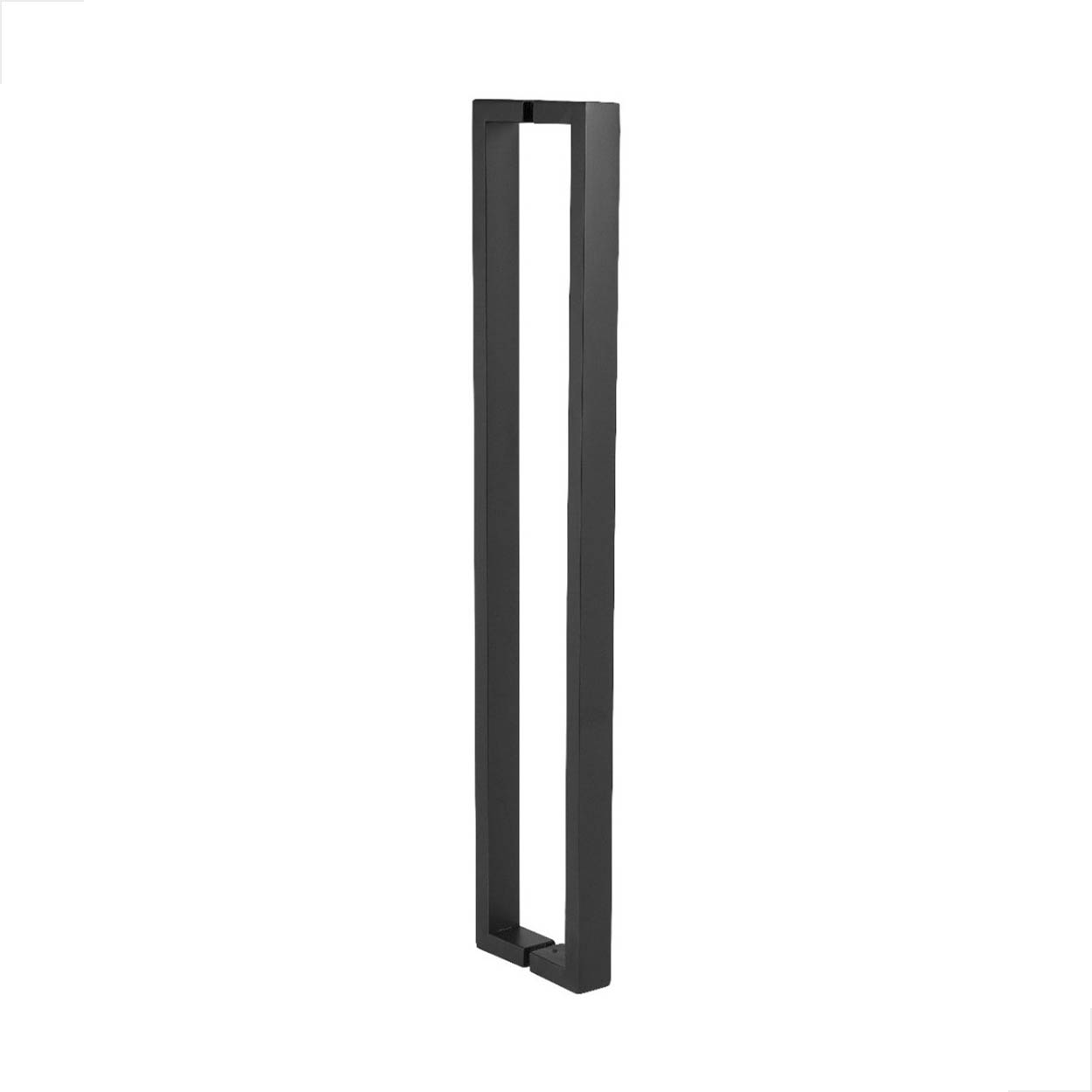 Puxador Inox U Para Porta Pivotante 1.20 Metro Preto Fosco