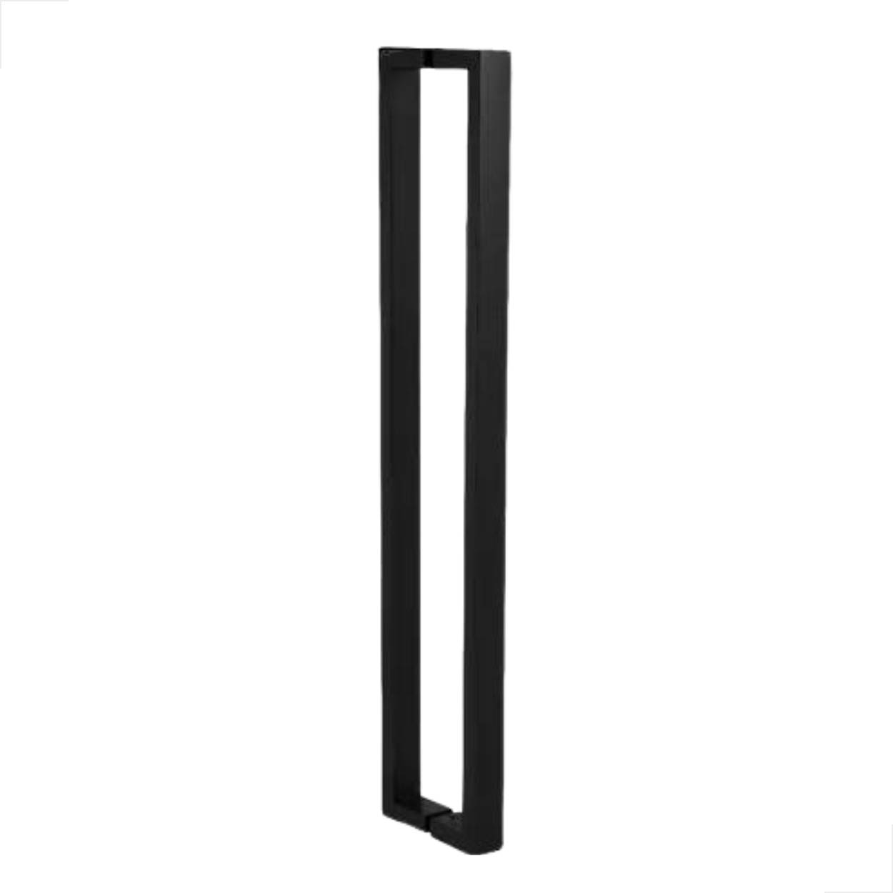 Puxador Inox U Para Porta Pivotante De Madeira 60cm Preto